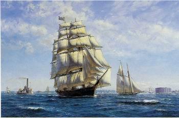unknow artist Seascape, boats, ships and warships. 111 Norge oil painting art